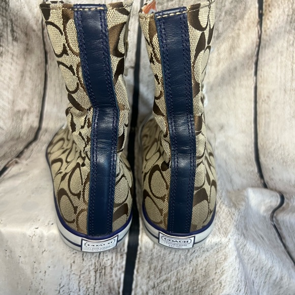 Coach Bonny High top Sneaker vintage NWT in org box 7.5 - Picture 3 of 3